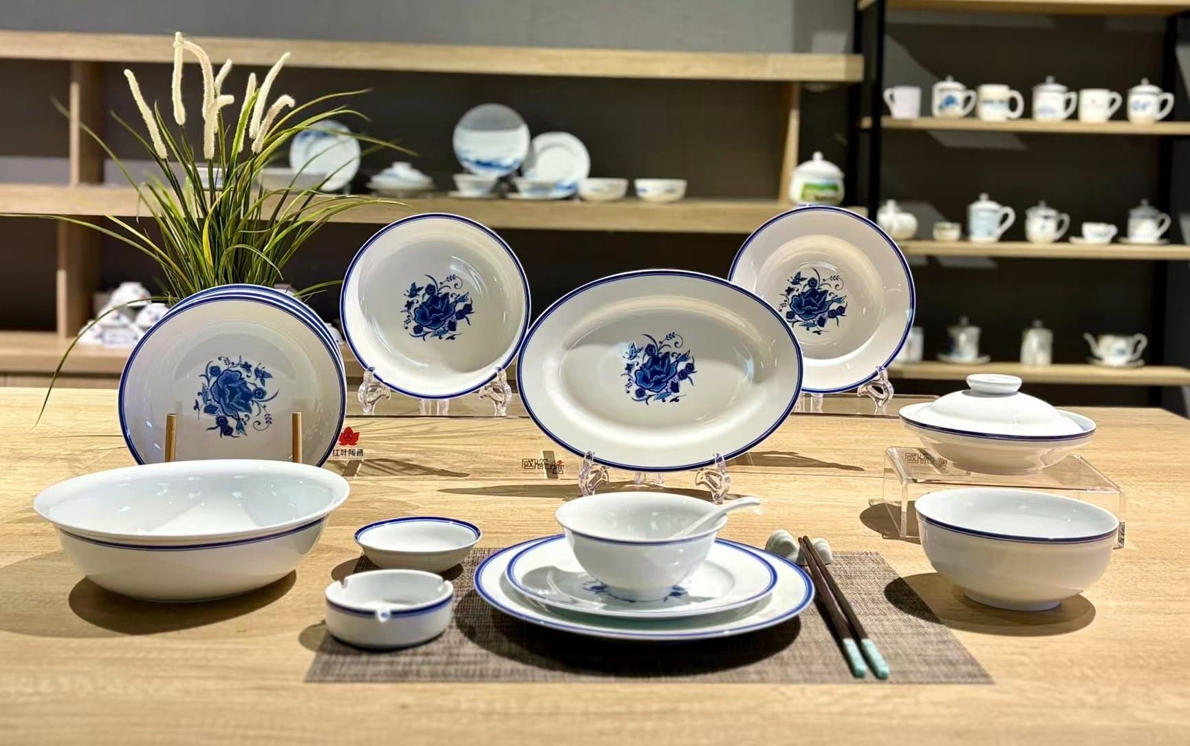 Dew & Blush — 56-piece Banquet Service